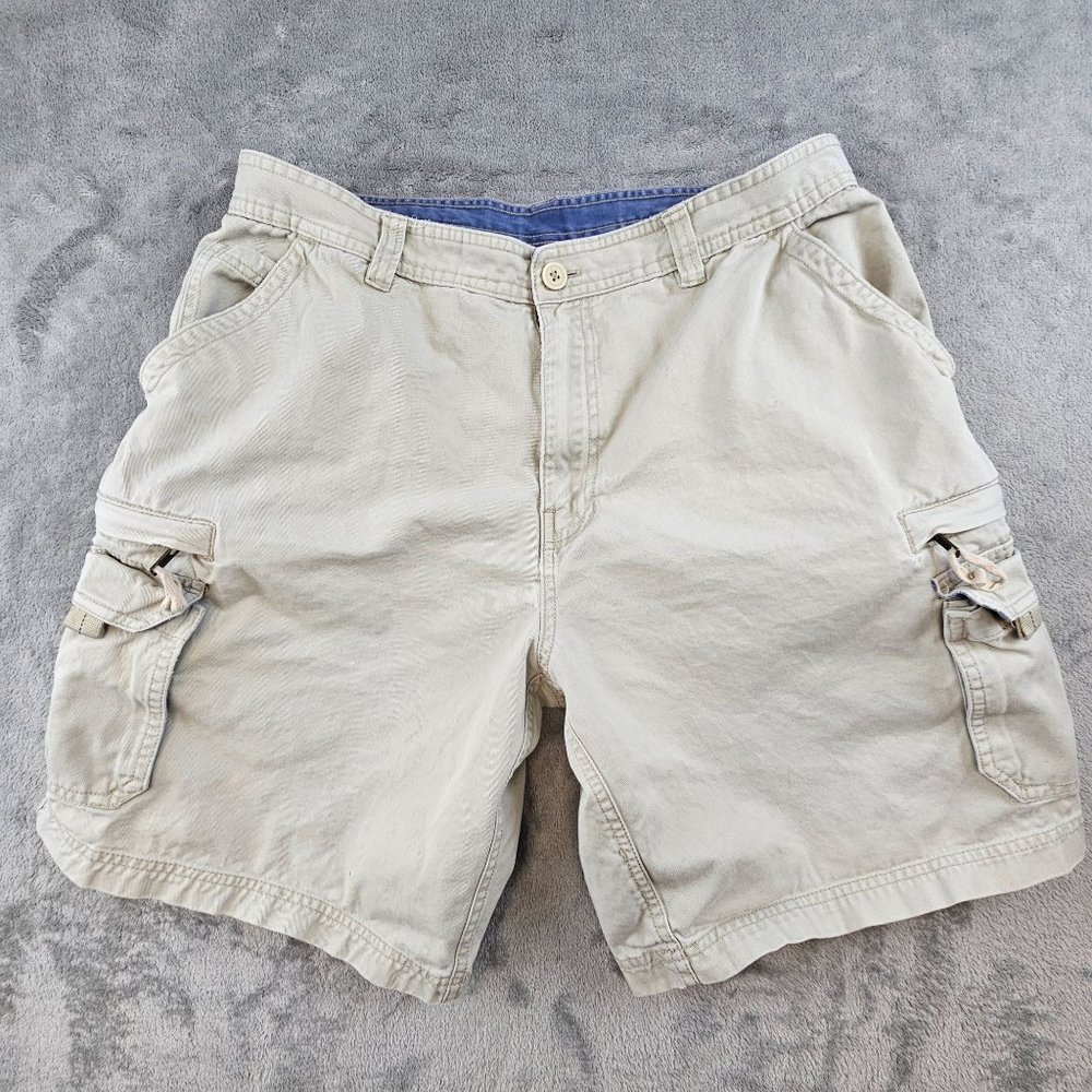 Big Dogs Cargo Shorts Men's 36 Khaki‎ Tan Casual Outdoors Workwear Comfort